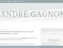 Tablet Screenshot of andregagnon.net